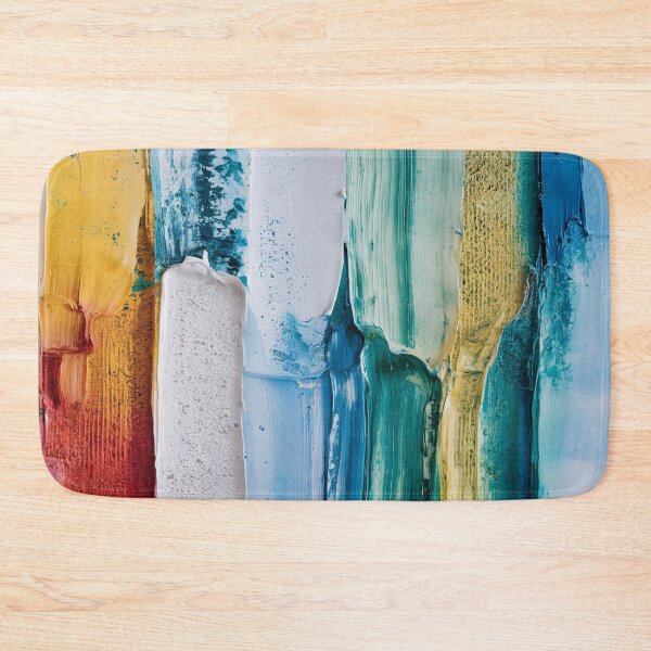 Item preview, Abstract Textured Paint Stripes Coastal Colors designed and sold by Ed & Harmony.