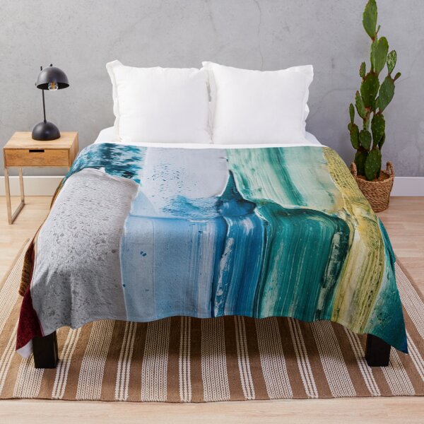 Item preview, Abstract Textured Paint Stripes Coastal Colors designed and sold by Ed & Harmony.
