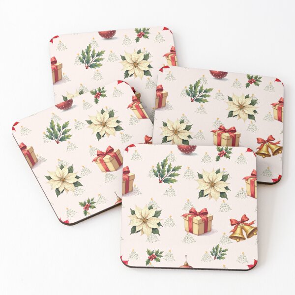 Item preview, Classic Christmas Poinsettia Seamless Pattern  Festive Holiday Design designed and sold by Modish-Arts.