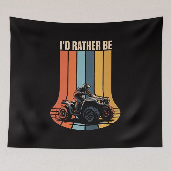 Item preview, Id Rather Be Riding Quad Bikes ATV Brap designed and sold by ForestMmost.