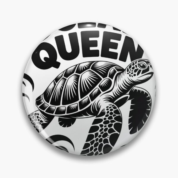 Item preview, Ocean Queen Turtle | Sea Turtle Illustration, Nautical Wave Design designed and sold by Peycer.