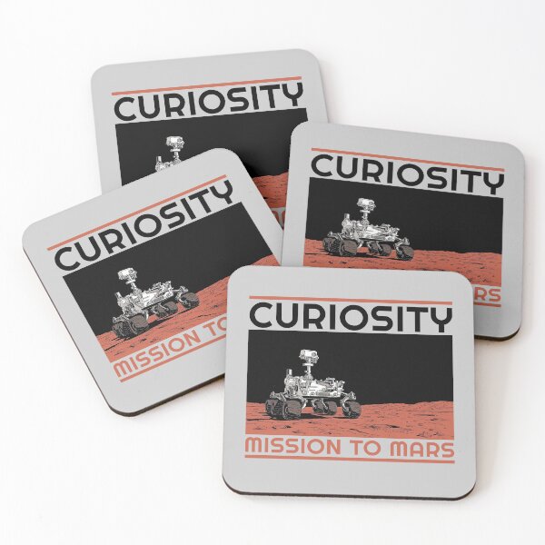 Item preview, Curiosity Mars Rover Mission to Mars pace Poster designed and sold by KiwiRider.