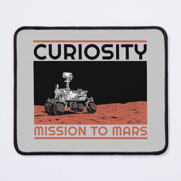 Item preview, Curiosity Mars Rover Mission to Mars pace Poster designed and sold by KiwiRider.