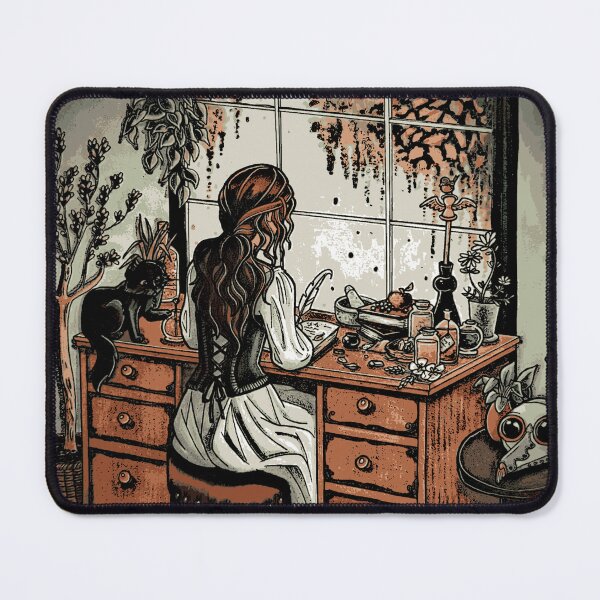 Item preview, Mabel at her desk - Mabel's Mask designed and sold by Lauren Eldridge-Murray.