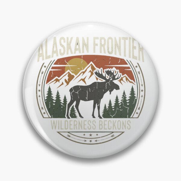 Item preview, Alaskan Frontier Wilderness Regions Retro Vintage Graphic for Nature Lover designed and sold by chattsuede.