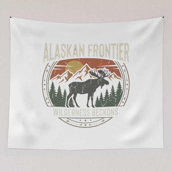 Item preview, Alaskan Frontier Wilderness Regions Retro Vintage Graphic for Nature Lover designed and sold by chattsuede.