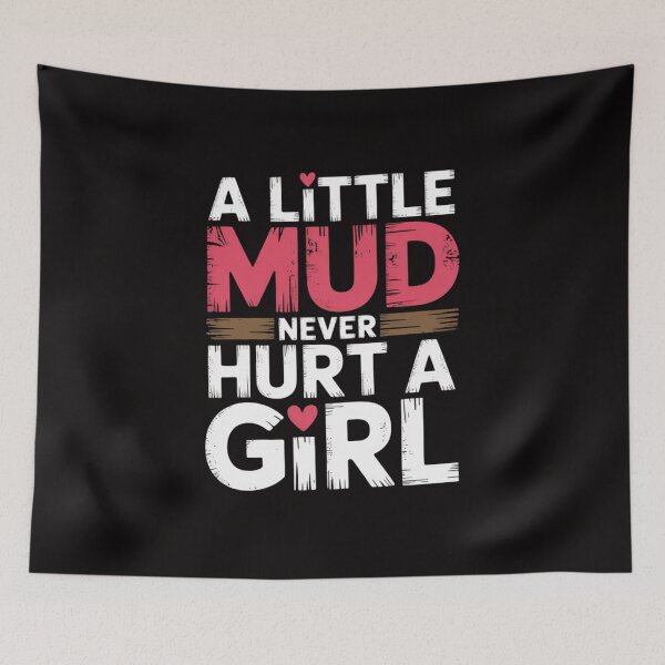 Item preview, Womens Mud Run Princess Little Mud Never Hurt a Girl Team Girls ATV designed and sold by ForestMmost.