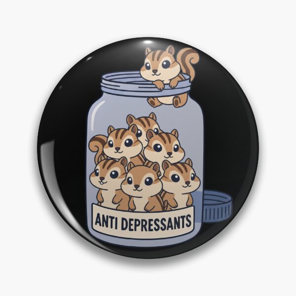 Item preview, Funny Chipmunk Anti Depressant Jar Animal Lover Boys Girls Kids designed and sold by rafaeltto.