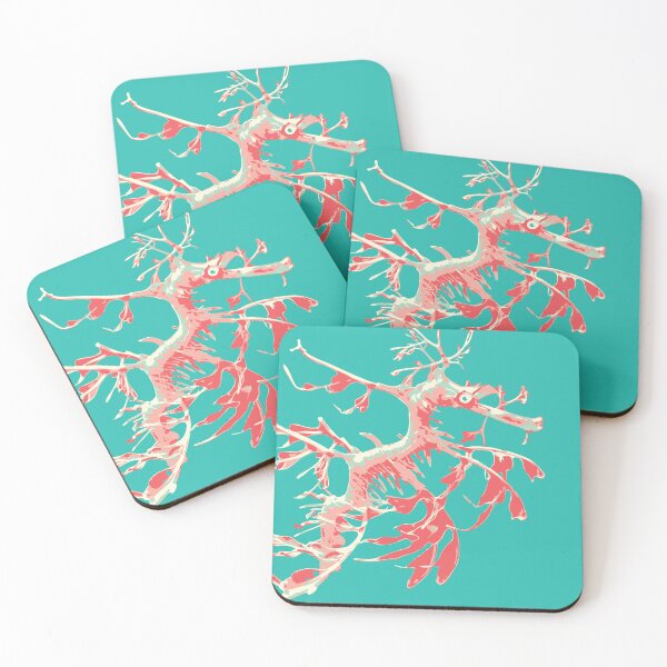 Item preview, Leafy Sea Dragon Australian marine animal orange blue designed and sold by blueidesign.