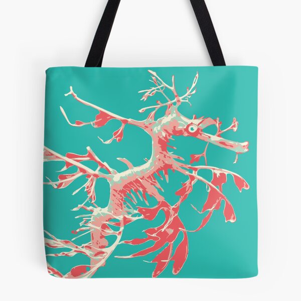 Artikelvorschau, Leafy Seedrache Australisches Meerestier orange blau entworfen und verkauft von blueidesign.