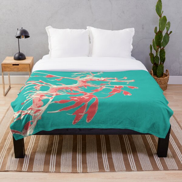 Aperçu de l'œuvre Dragon de mer feuillu Animal marin australien orange bleu créée et vendue par blueidesign.