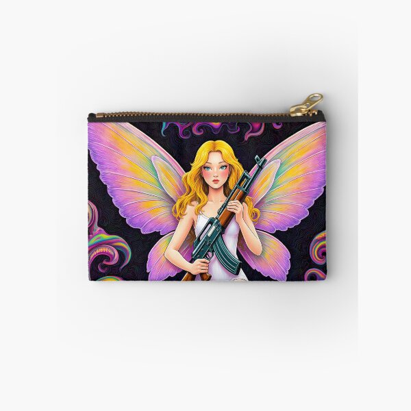 Item preview, Psychedelic Fairy with an AK designed and sold by MultiTrinkets.