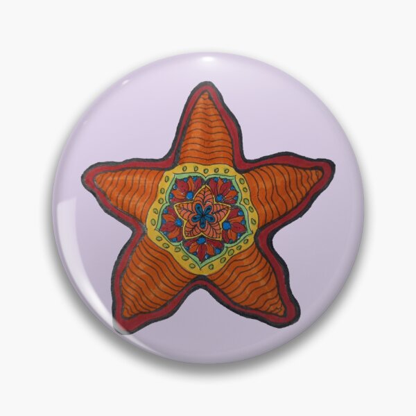 Item preview, orange starfish designed and sold by Goozeling.
