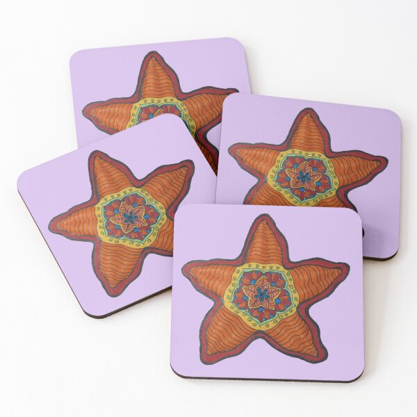 Item preview, orange starfish designed and sold by Goozeling.