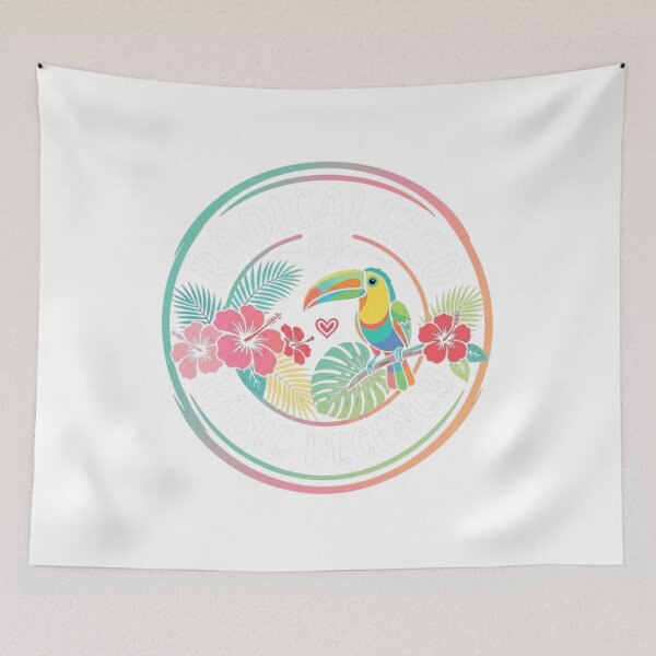 Item preview, Radicalized By Basic Decency Tropical Toucan Art for Activists designed and sold by chattsuede.