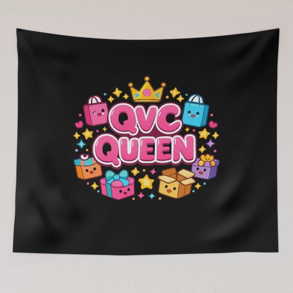 Item preview, QVC Queen ? Cute Shopping Lover T-Shirt | Fun Retail Fan Graphic Tee designed and sold by DailyDrivesct.