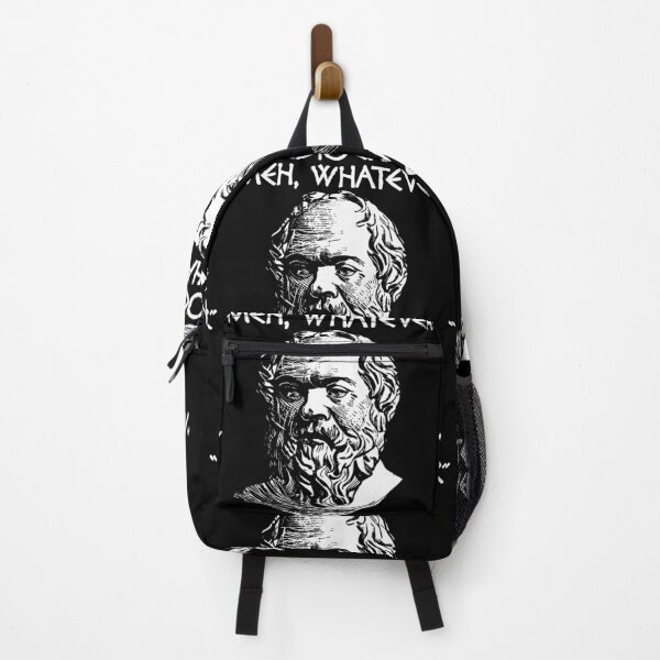 Item preview, Funny Nerdy Meh Whatever Mediocrates Philosopher Philosophy Teacher White Text designed and sold by MathWare MathClips.