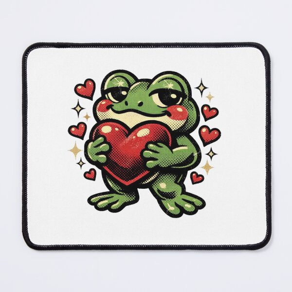 Item preview, Retro Love Frog Illustration designed and sold by Vividdesignsau.