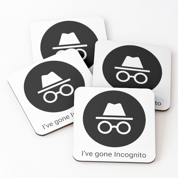 Item preview, Funny Nerdy I've Gone Incognito Computer Geek Programmer Black Text designed and sold by MathWare MathClips.
