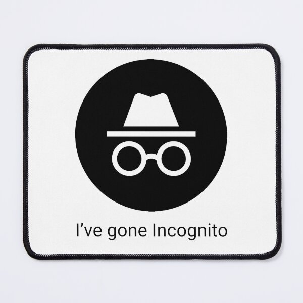 Item preview, Funny Nerdy I've Gone Incognito Computer Geek Programmer Black Text designed and sold by MathWare MathClips.