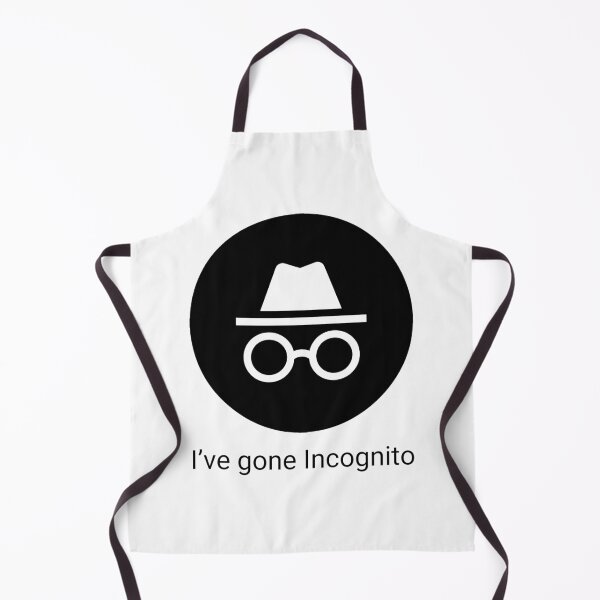 Item preview, Funny Nerdy I've Gone Incognito Computer Geek Programmer Black Text designed and sold by MathWare MathClips.