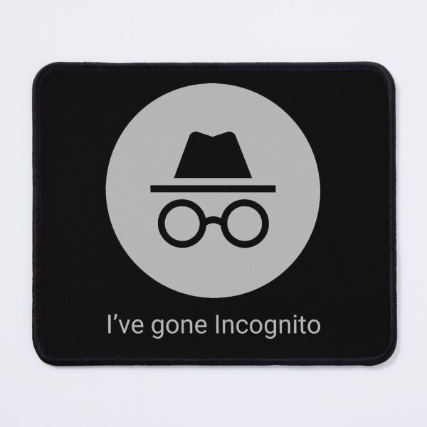 Item preview, Funny Nerdy I've Gone Incognito Computer Geek Programmer Gray Text designed and sold by MathWare MathClips.