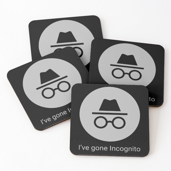 Item preview, Funny Nerdy I've Gone Incognito Computer Geek Programmer Gray Text designed and sold by MathWare MathClips.