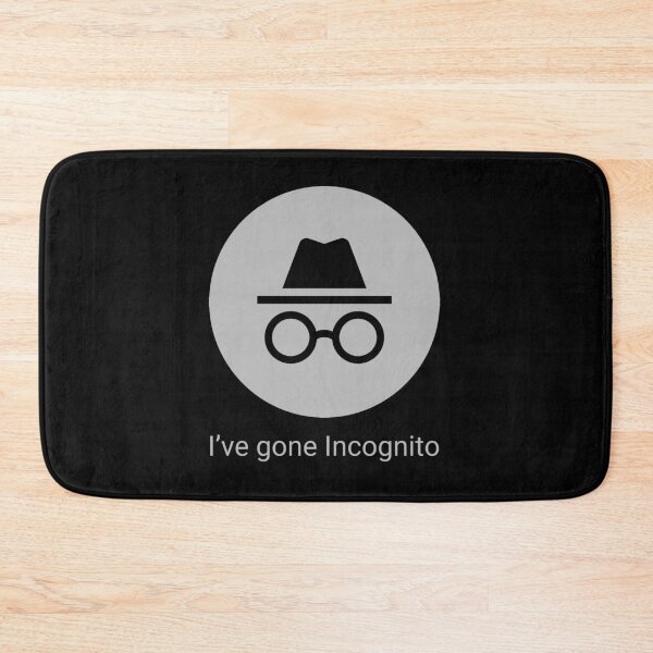 Item preview, Funny Nerdy I've Gone Incognito Computer Geek Programmer Gray Text designed and sold by MathWare MathClips.