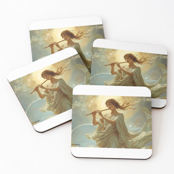 Item preview, Euterpe – Muse of Music | Greek Mythology Fantasy Art designed and sold by GreennieArt.