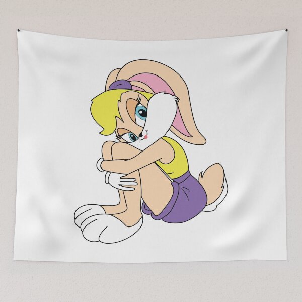 Item preview, Cute Shy Bunny Girl – Soft Pastel Aesthetic Cartoon Illustration designed and sold by StarDesigns5.