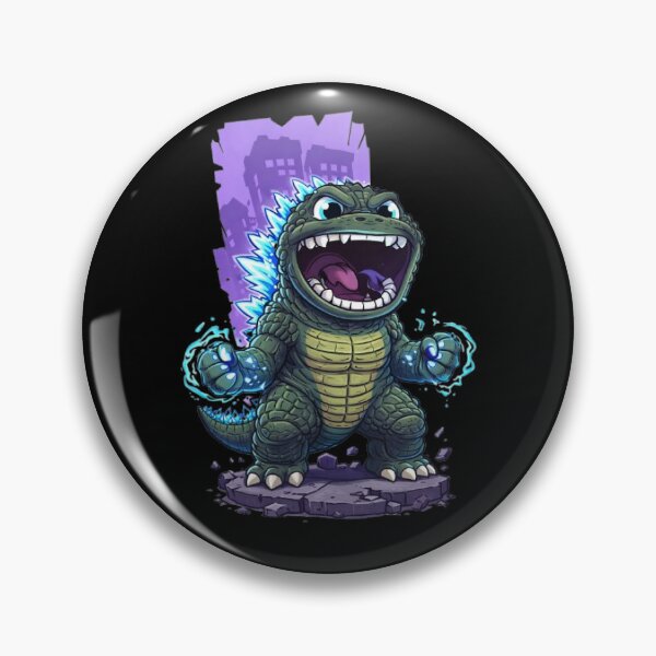 Item preview, Cute Chibi Godzilla Cartoon Character designed and sold by FLATVAC STICKER.