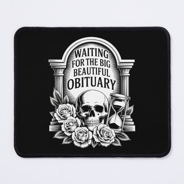 Item preview, Waiting for The Big Beautiful Obituary Skull designed and sold by skanderio.