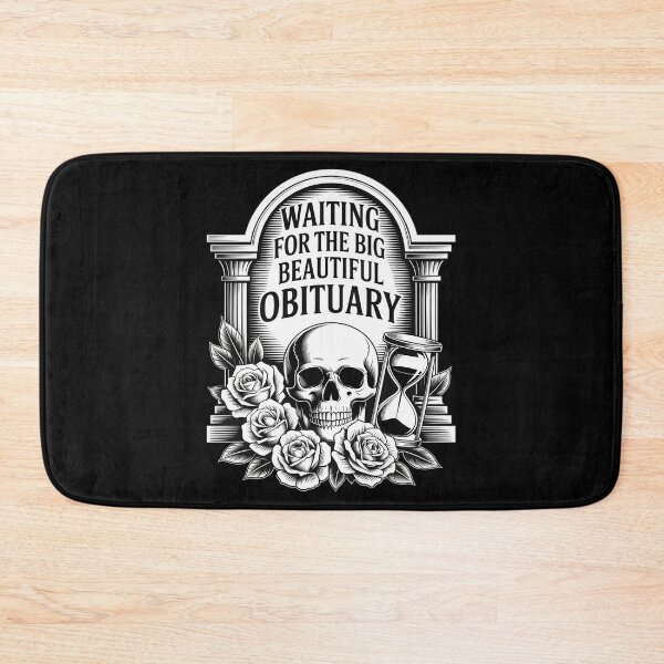 Item preview, Waiting for The Big Beautiful Obituary Skull designed and sold by skanderio.