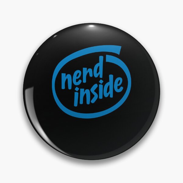 Item preview, Funny Nerdy Nerd Inside Computer Geek Programmer Blue Text designed and sold by MathWare MathClips.