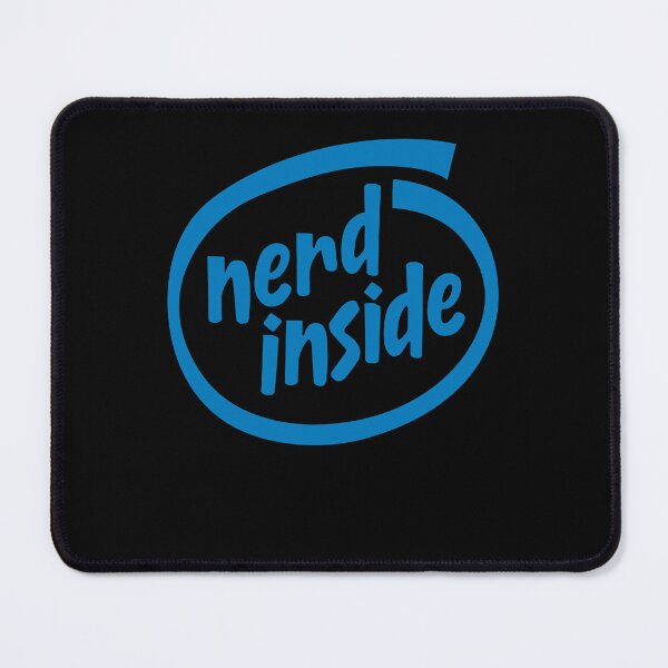 Item preview, Funny Nerdy Nerd Inside Computer Geek Programmer Blue Text designed and sold by MathWare MathClips.