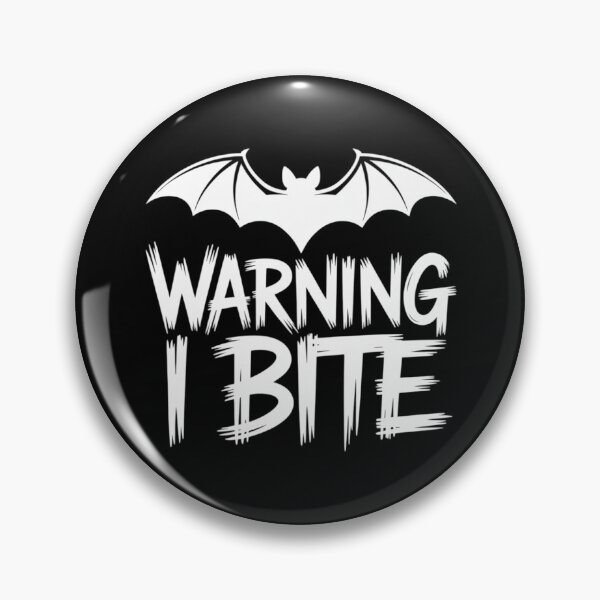 Item preview, Warning I Bite Halloween Spooky Bat designed and sold by skanderio.