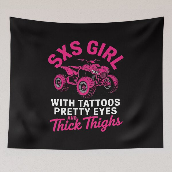 Item preview, SXS UTV Life Tattoos Pretty Eyes Thick Thighs designed and sold by berniceschm.