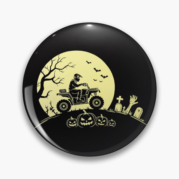 Item preview, Spooky Halloween ATV Riding Full Moon Quad Bike Four Wheeler designed and sold by berniceschm.