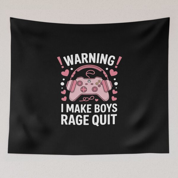 Item preview, Warning I Make Boys Rage Quit Gaming Fun designed and sold by skanderio.