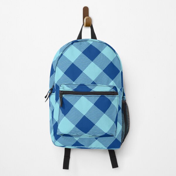 Item preview, Blue Checkered Plaid Gingham - Abstract Geometric Shape Pattern - Anniversary Gifts designed and sold by RoyalStarsPatts.