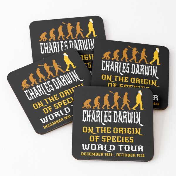 Item preview, Funny Nerdy Charles Darwin On The Origin of Species World Tour Rock Music designed and sold by MathWare MathClips.