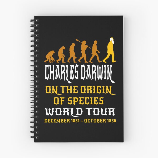 Item preview, Funny Nerdy Charles Darwin On The Origin of Species World Tour Rock Music designed and sold by MathWare MathClips.