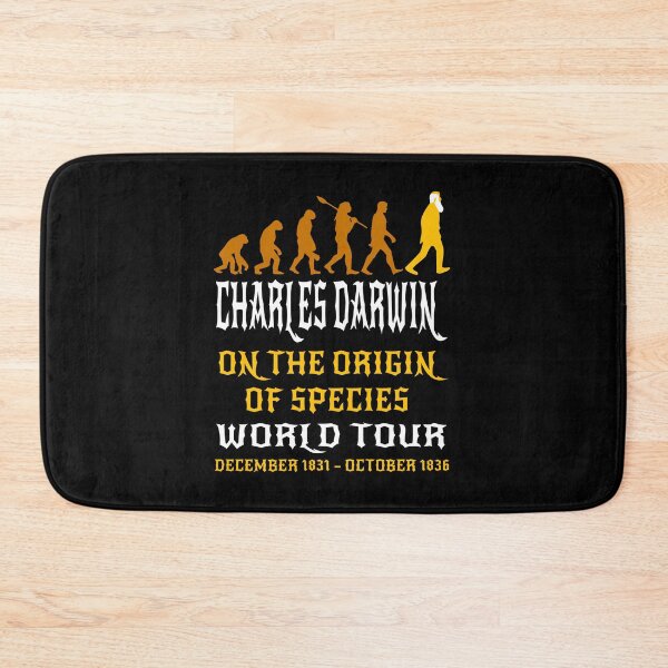 Item preview, Funny Nerdy Charles Darwin On The Origin of Species World Tour Rock Music designed and sold by MathWare MathClips.