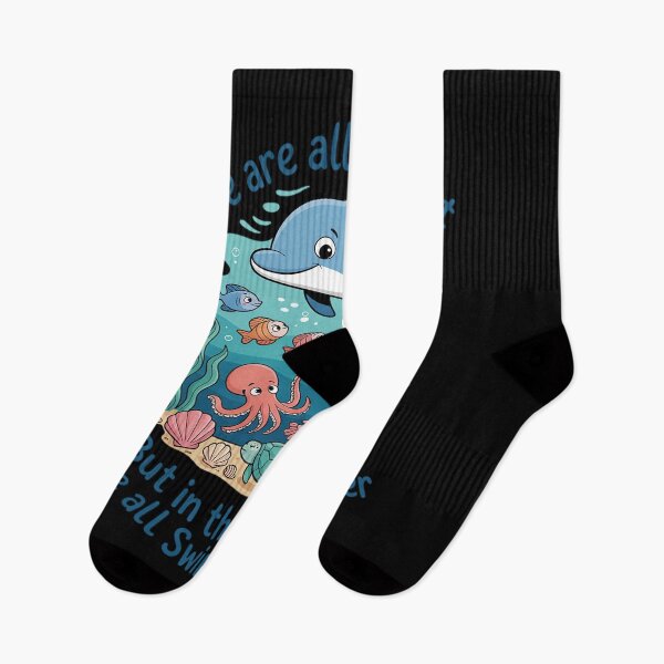 Item preview, We are All Different Swim Together Teacher Ocean Animals designed and sold by skanderio.