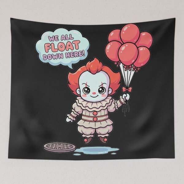 Item preview, Adorable and Terrifying Clown: We All Float! designed and sold by KaiserBA.
