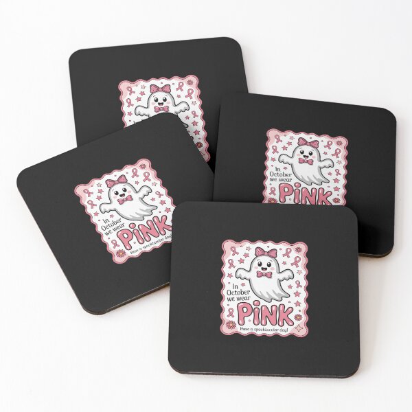 Item preview, We Wear Pink Breast Cancer Awareness Ghost Halloween designed and sold by skanderio.