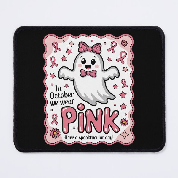 Item preview, We Wear Pink Breast Cancer Awareness Ghost Halloween designed and sold by skanderio.