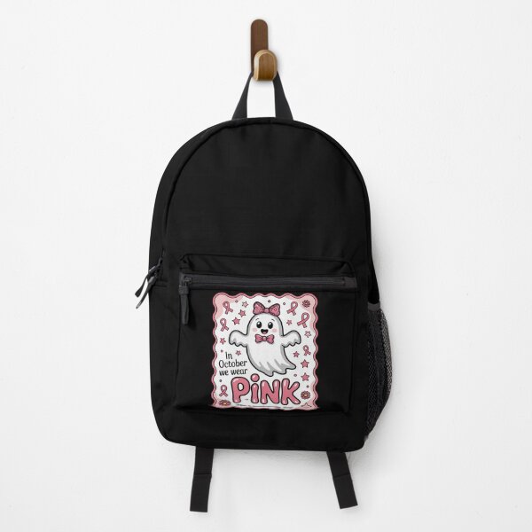 Item preview, We Wear Pink Breast Cancer Awareness Ghost Halloween designed and sold by skanderio.