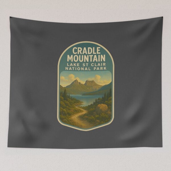 Item preview, Australian National Parks Vintage Prints: Cradle Mountain designed and sold by PinUpPizzazz.