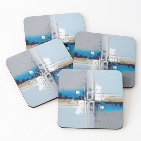 Item preview, Modern Abstract Blue Gray Geometric Design designed and sold by Ed & Harmony.